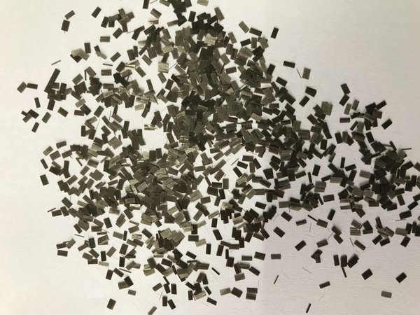 Basalt Schnittfaser 13 µm 3 mm für Polypropylen (Basalt chopped fiber 13 µm, 3 mm for PP)