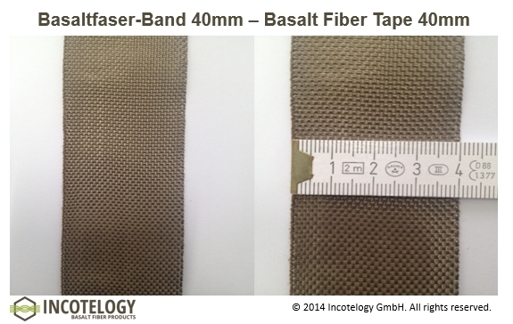 Basaltfaser Band 40 mm 15 g/m 0,21 mm